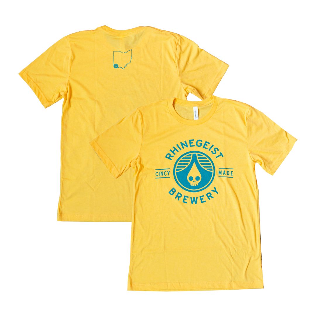 Yellow Teal Cincy Made T-Shirt