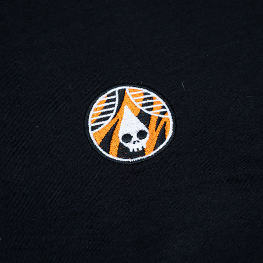 Jungle Cat Embroidered High Waisted Tee