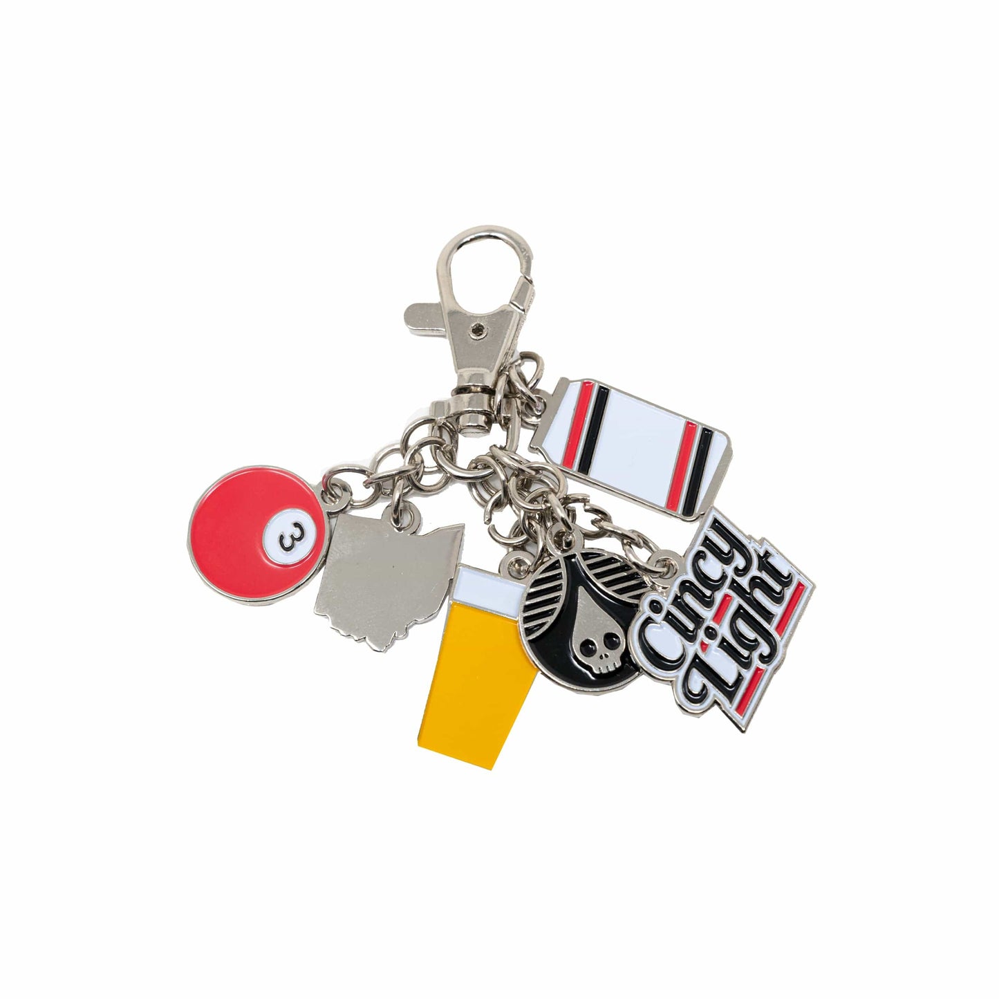 Cincy Light Charm Keychain