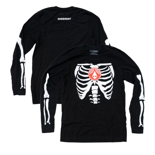 Skull Drop Skeleton Long Sleeve T-Shirt