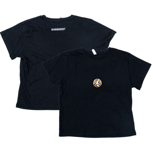 Jungle Cat Embroidered High Waisted Tee