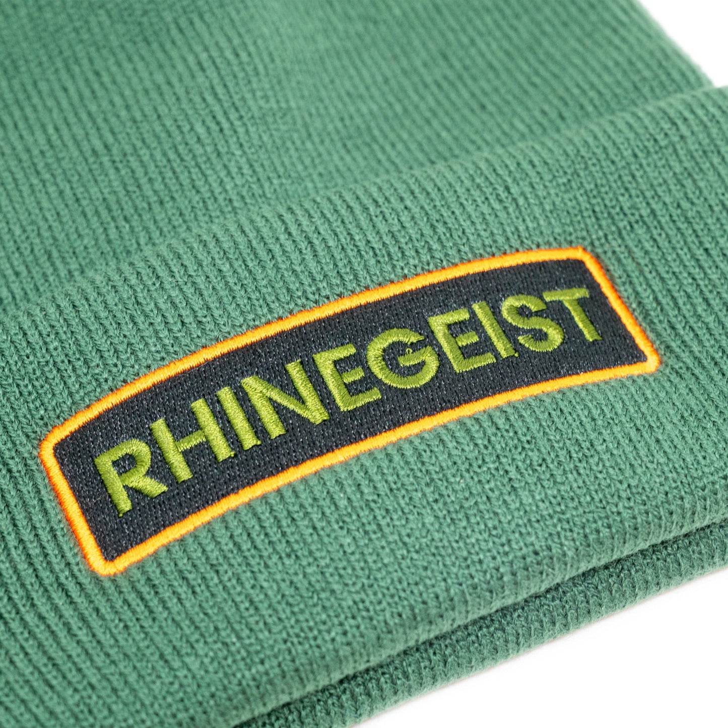 Green Rhinegeist Patch Beanie