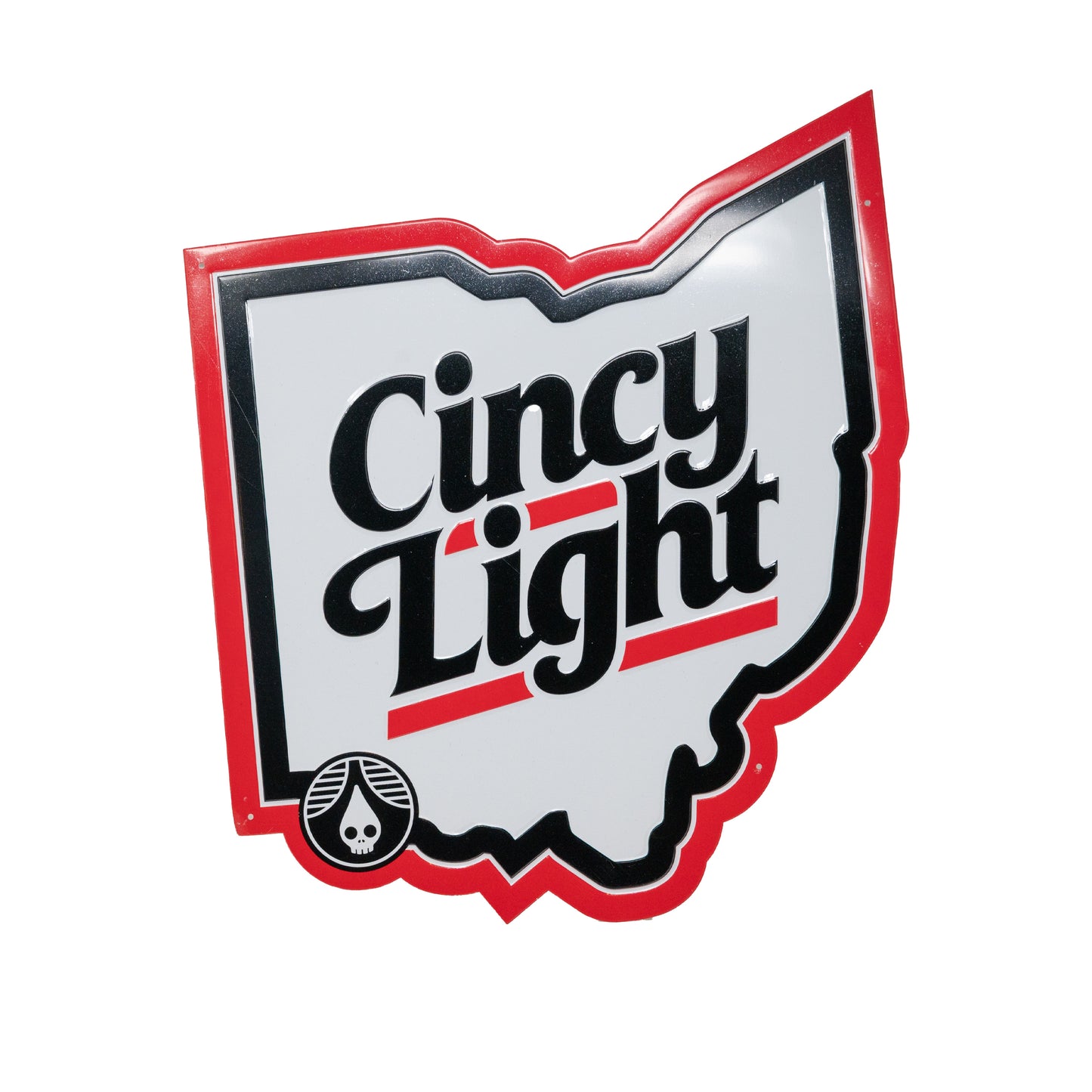 Cincy Light Ohio Tin Sign