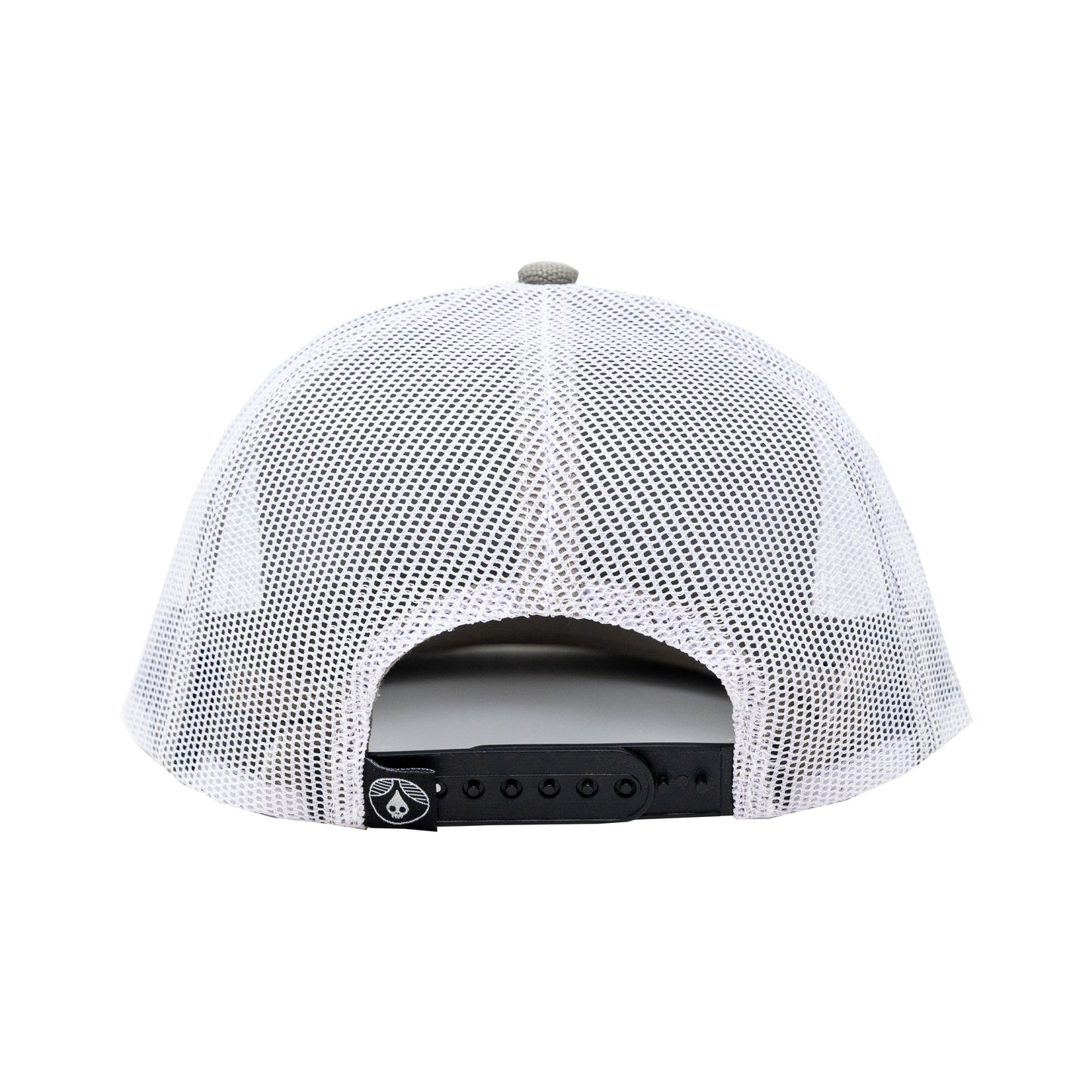 Grey Icon Stripe Trucker Hat