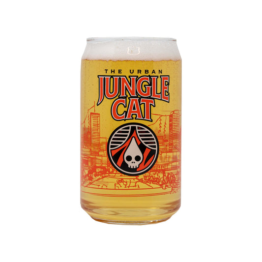 Urban Jungle Cat Can Glass