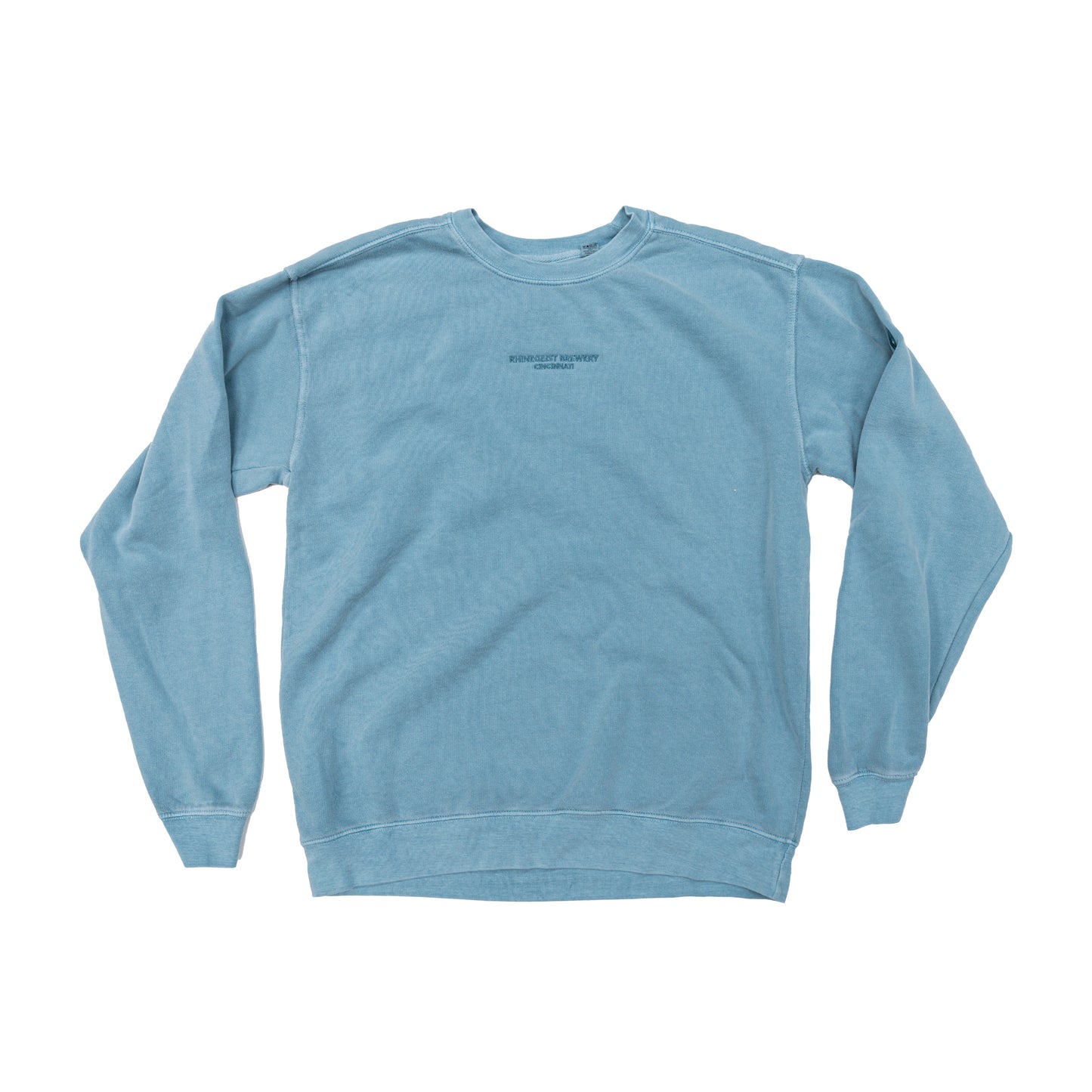 Denim Mini Embroidered Crewneck