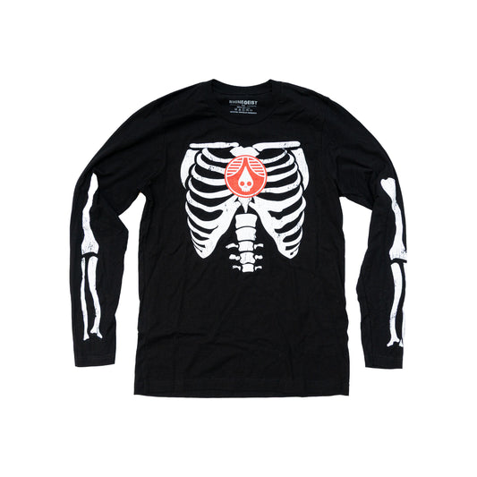 Skull Drop Skeleton Long Sleeve T-Shirt