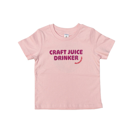 Pink Juice Drinker Toddler T-Shirt