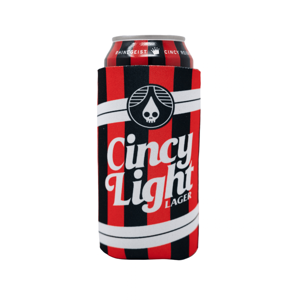 Rhinegeist Barware Cincy Light Stripe LTO Koozie 16oz