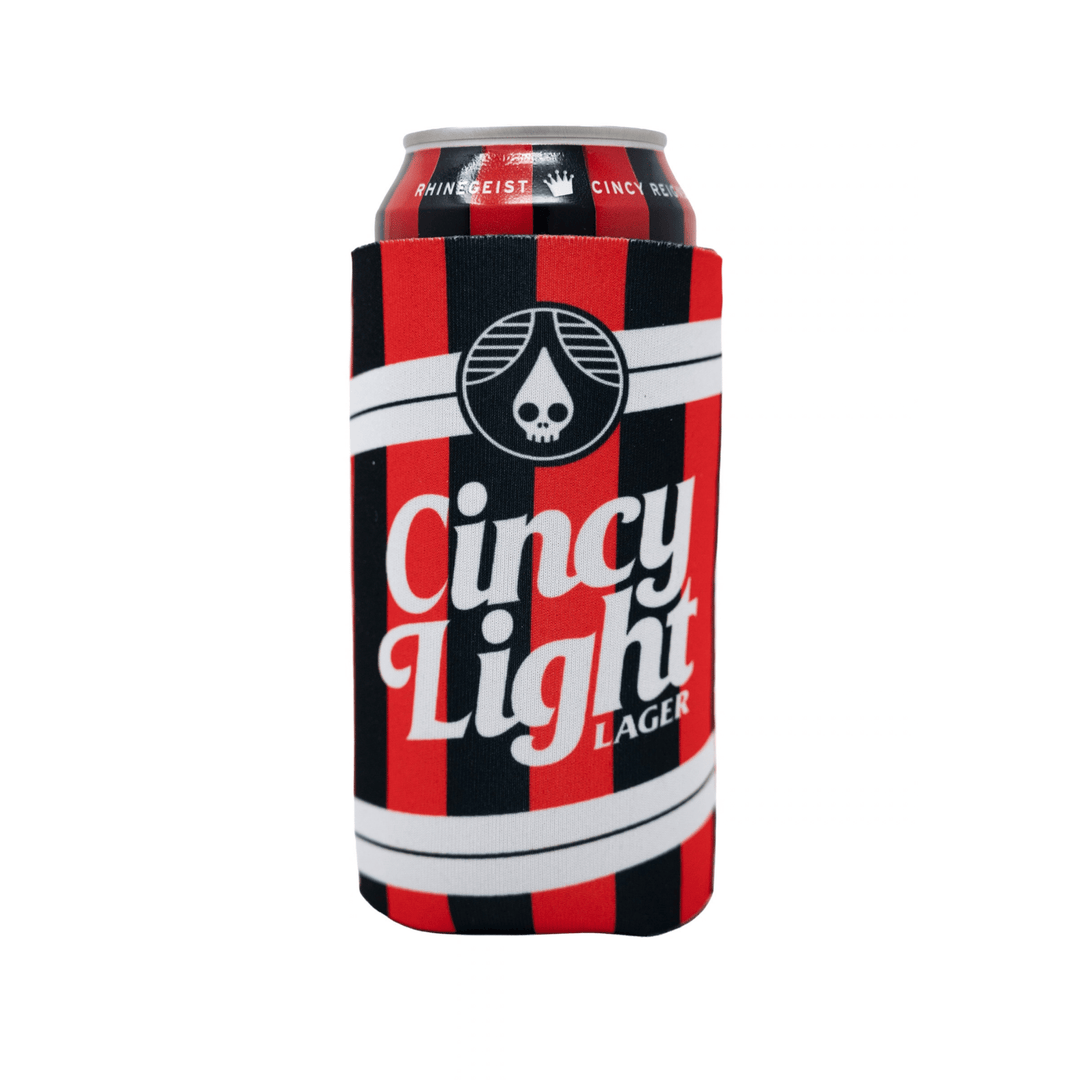 Rhinegeist Barware Cincy Light Stripe LTO Koozie 16oz