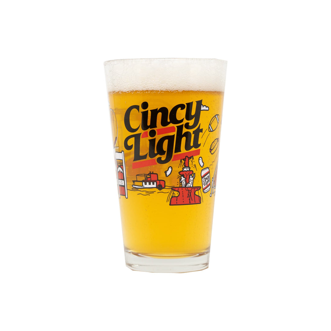Rhinegeist Drinkware Cincy Light 513 Pint Glass