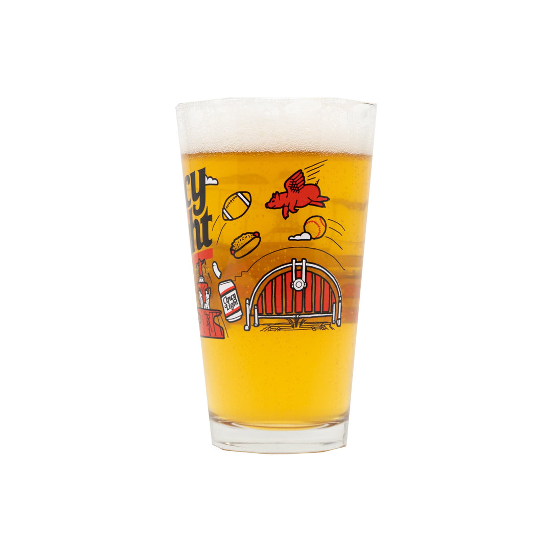 Rhinegeist Drinkware Cincy Light 513 Pint Glass