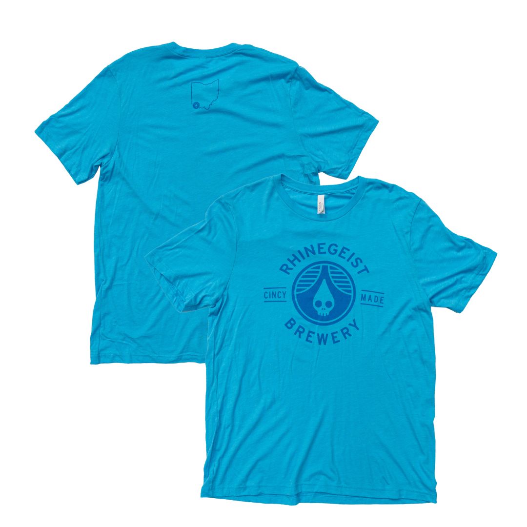 Aqua Blue Cincy Made T-Shirt