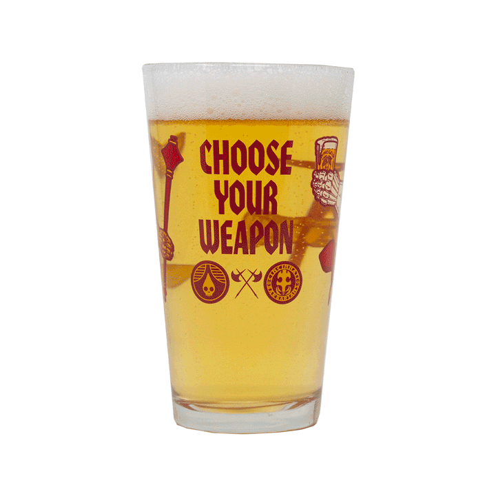 Rhinegeist Drinkware Barbarians Pint Glass