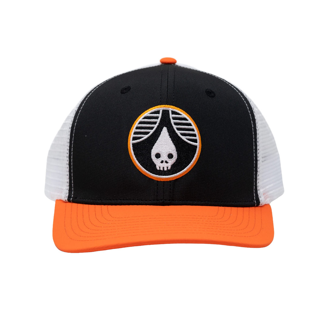 Rhinegeist Headwear Skulldrop High-Crown Performance Trucker Hat