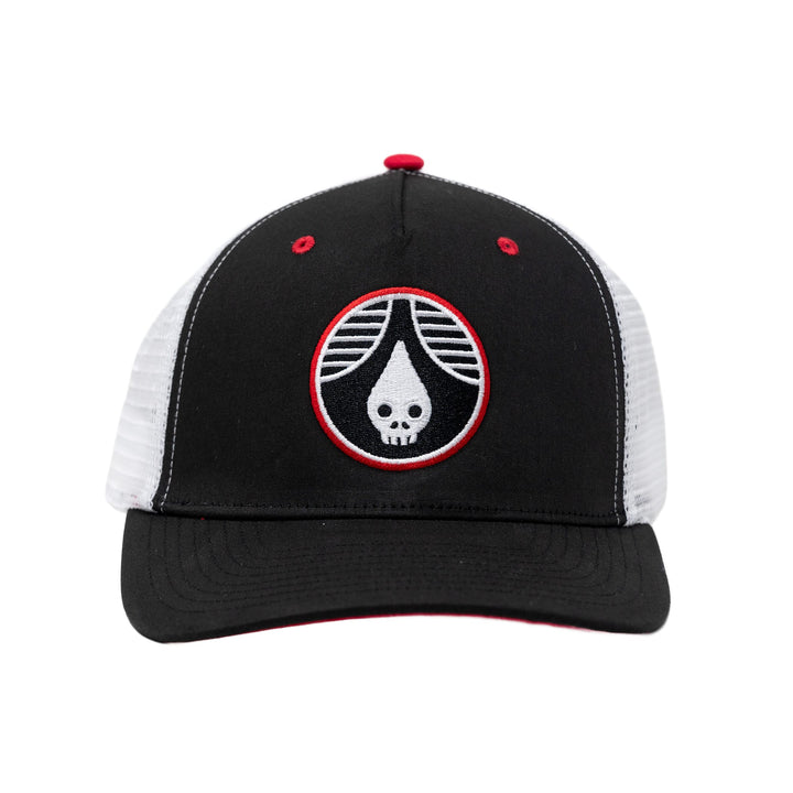 Rhinegeist Headwear Skulldrop High-Crown Cotton Twill Trucker Hat
