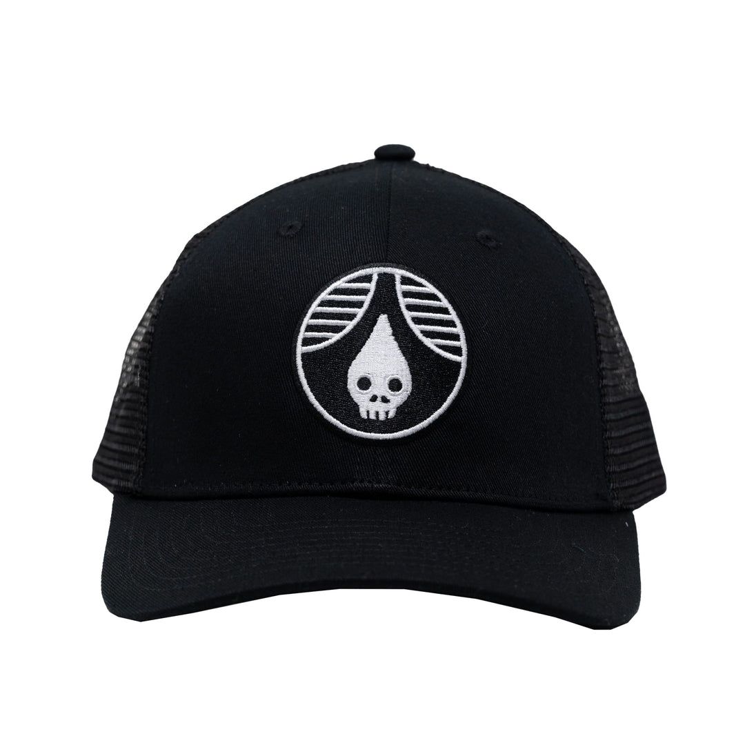 Rhinegeist Headwear Skulldrop Regular-Crown Cotton Twill Trucker Hat