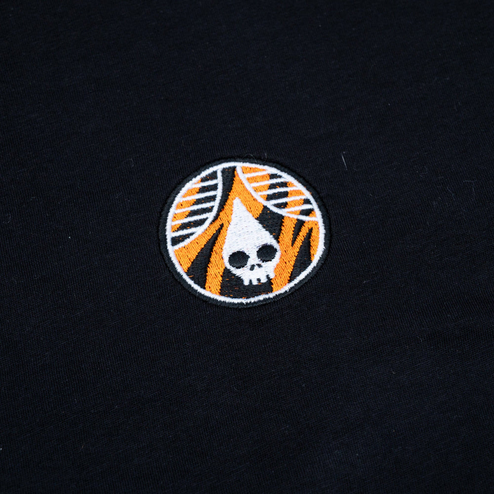 Rhinegeist Shirt Jungle Cat Embroidered High Waisted Tee