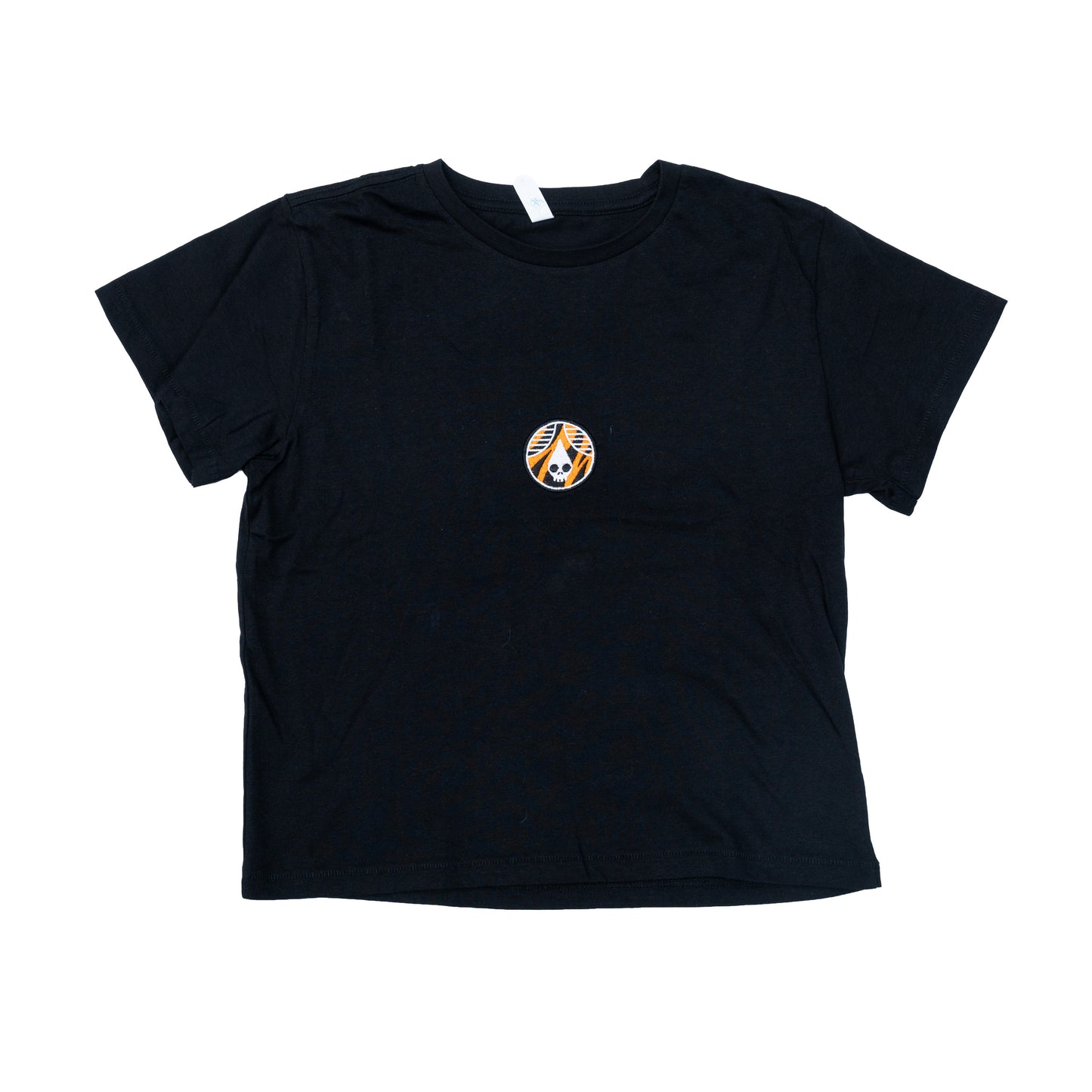 Jungle Cat Embroidered High Waisted Tee