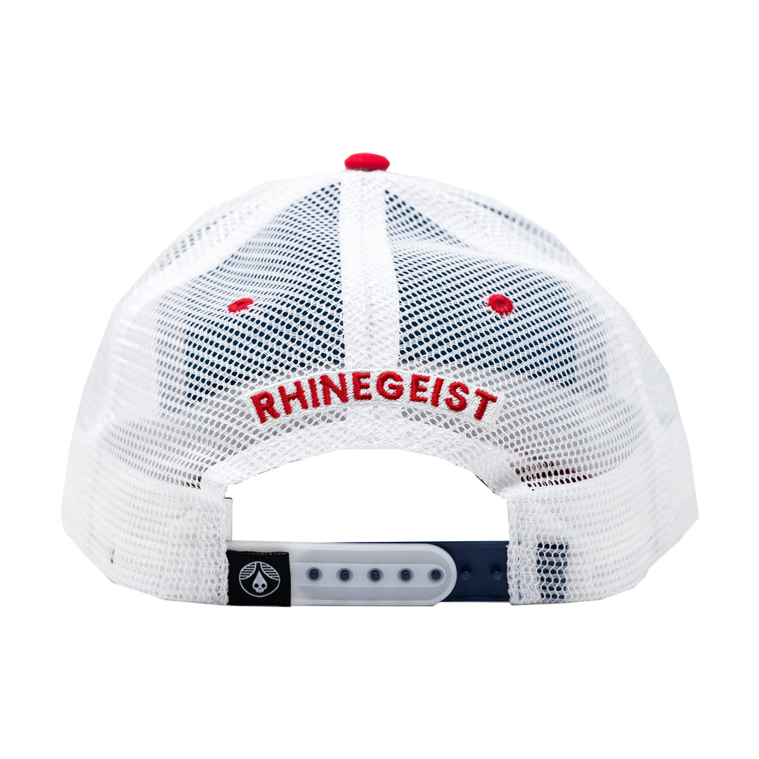 Rhinegeist Headwear Skulldrop High-Crown Cotton Twill Trucker Hat