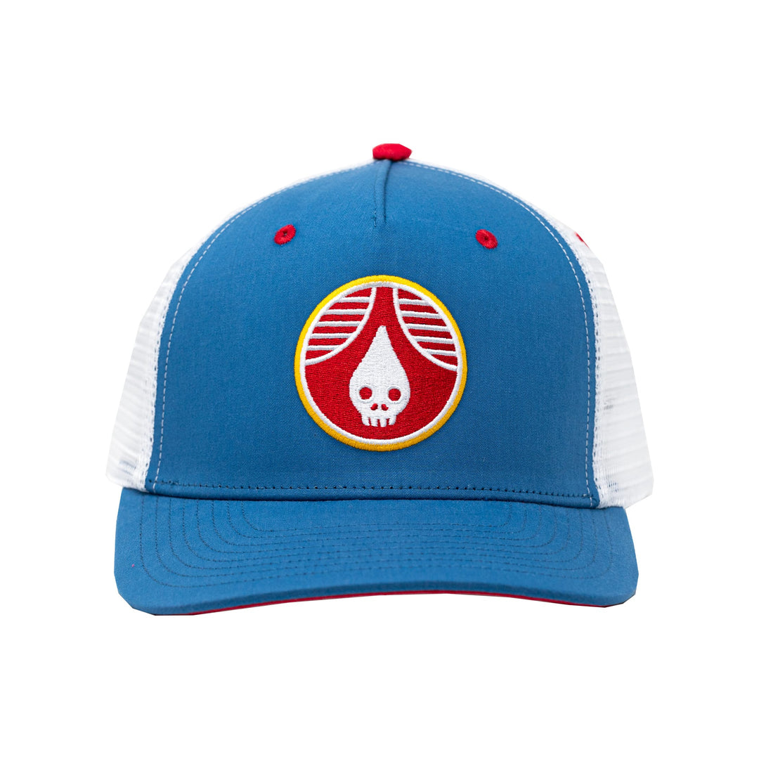 Rhinegeist Headwear Skulldrop High-Crown Cotton Twill Trucker Hat