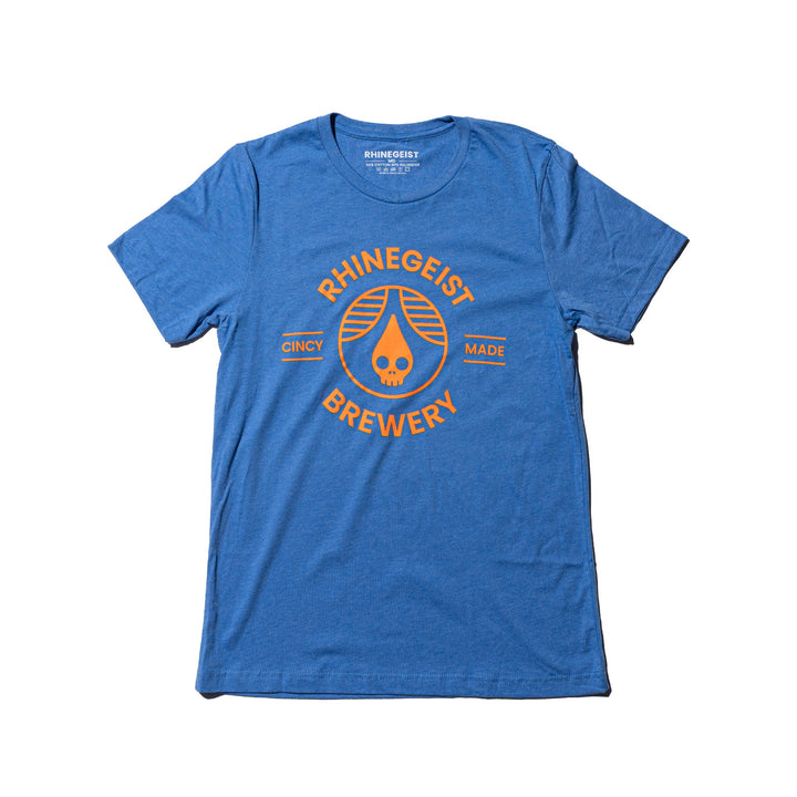 Rhinegeist Shirt Blue Orange Cincy Made T-Shirt