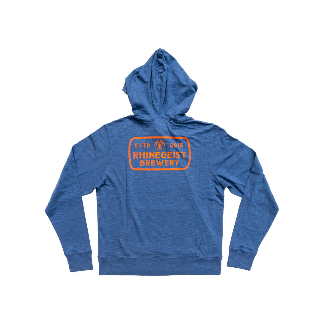 Rhinegeist Outerwear Blue Orange Lightweight Hoodie
