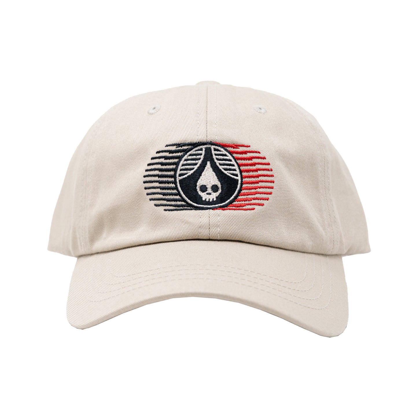 Khaki Sport Skull Drop Hat