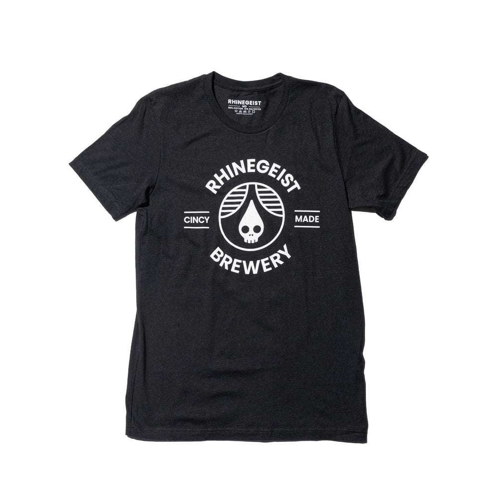Rhinegeist Shirt Charcoal White Cincy Made T-Shirt