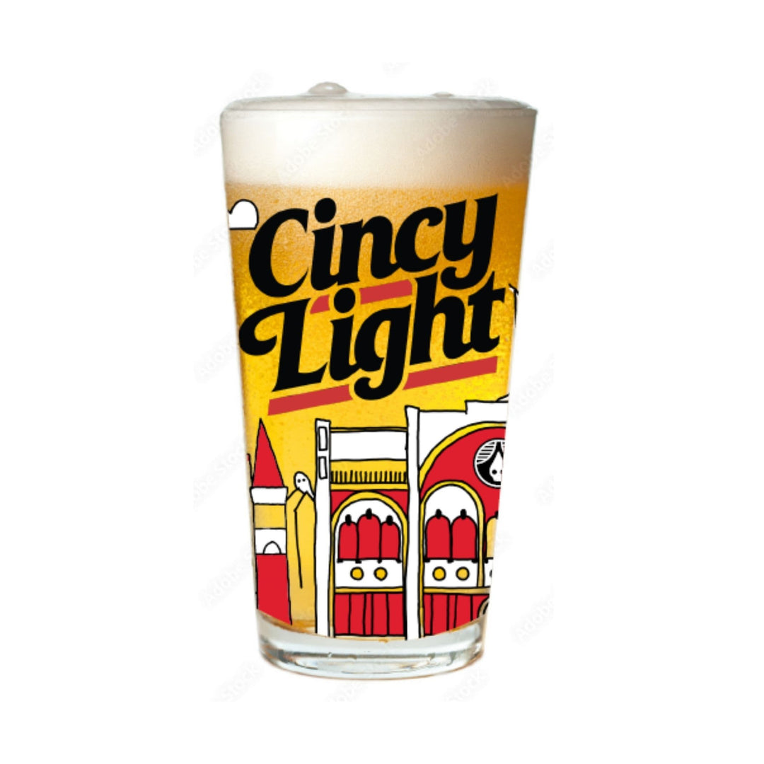Rhinegeist Drinkware Cincy Light 513 Pint Glass