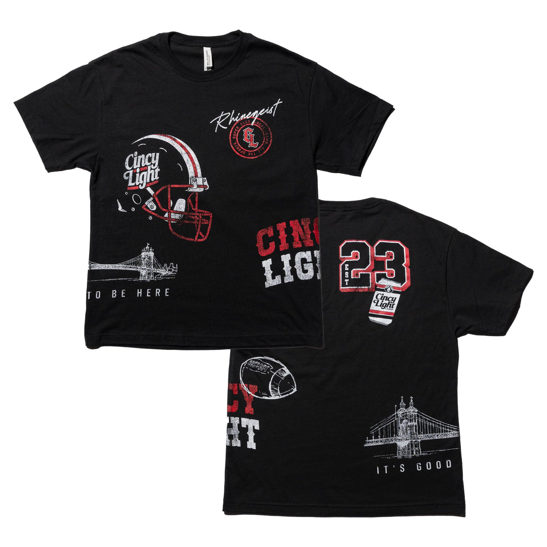 Rhinegeist Shirt Cincy Light Football Patch T-Shirt