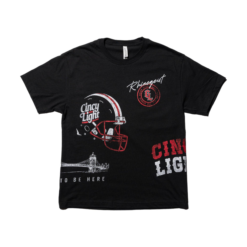 Rhinegeist Shirt Cincy Light Football Patch T-Shirt
