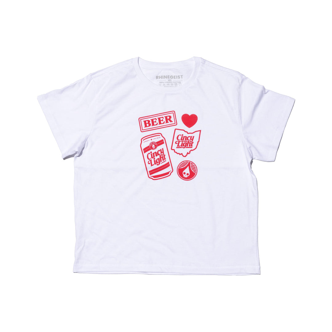 Rhinegeist Shirt Cincy Light Patch High Waisted Tee