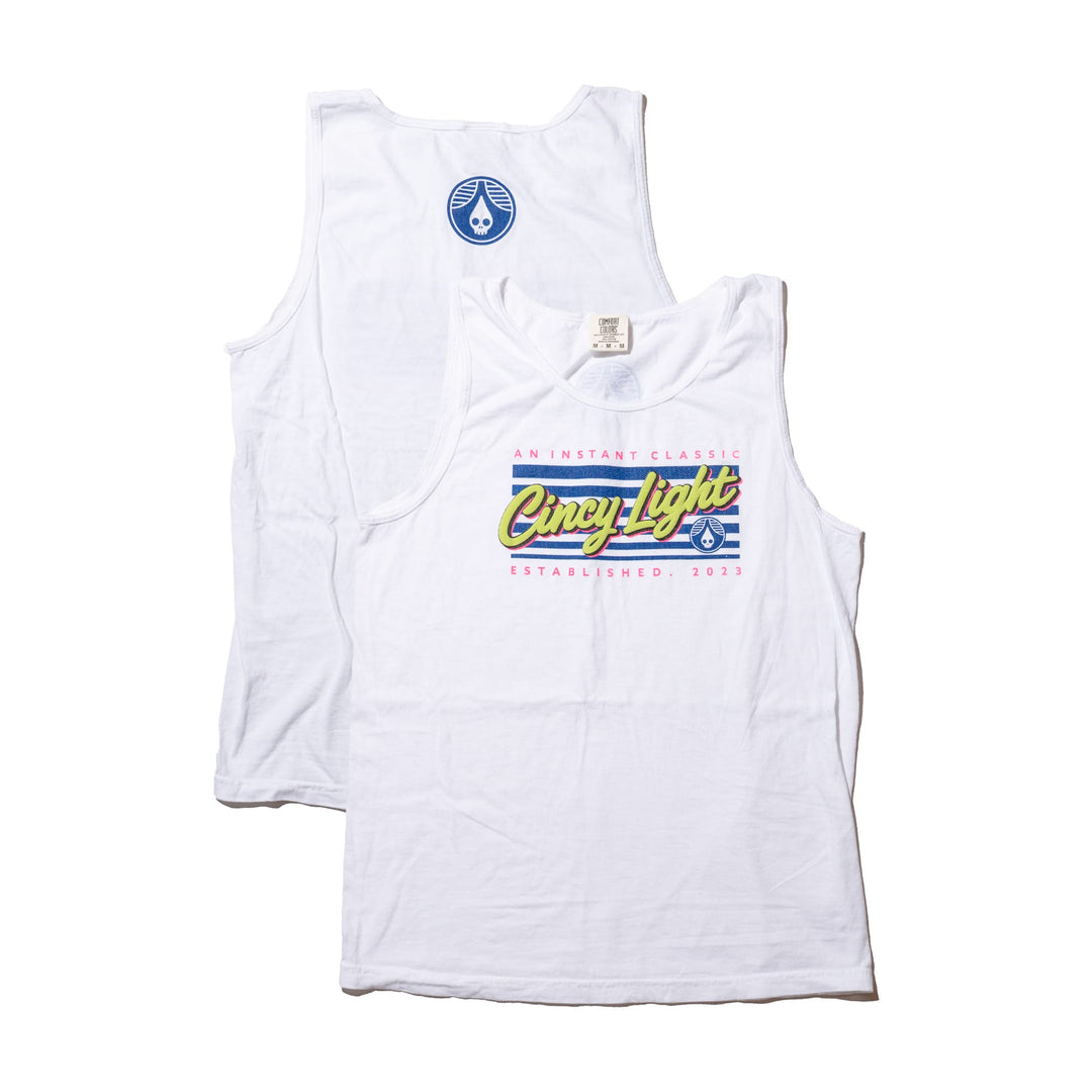 Rhinegeist Shirt Cincy Light Retro Stripe Tank Top