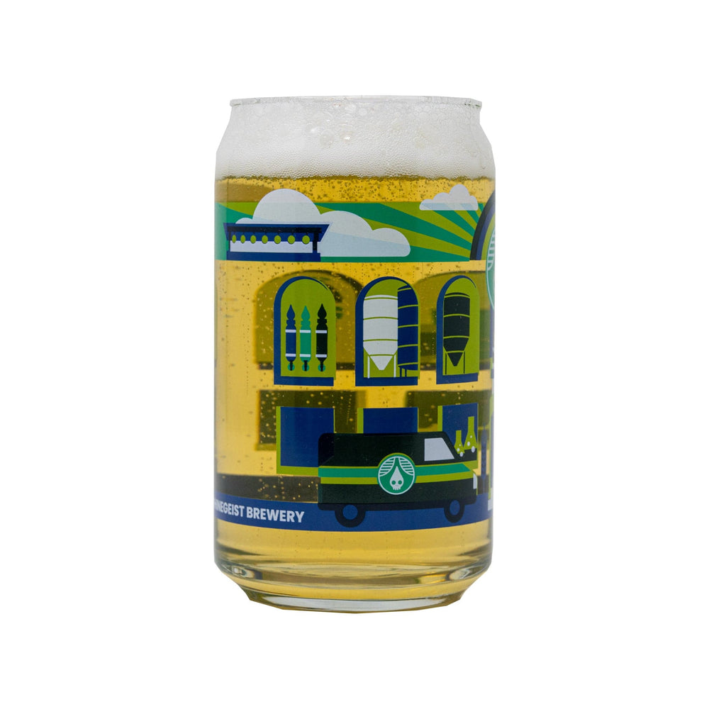 Rhinegeist Drinkware Cool Gradient Brewery Can Glass