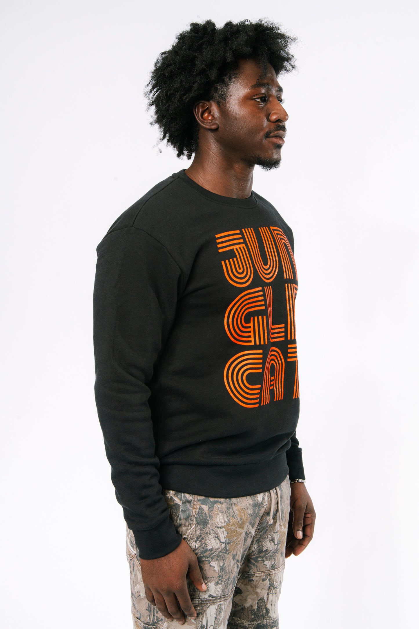 Far Out Jungle Cat Crew Neck