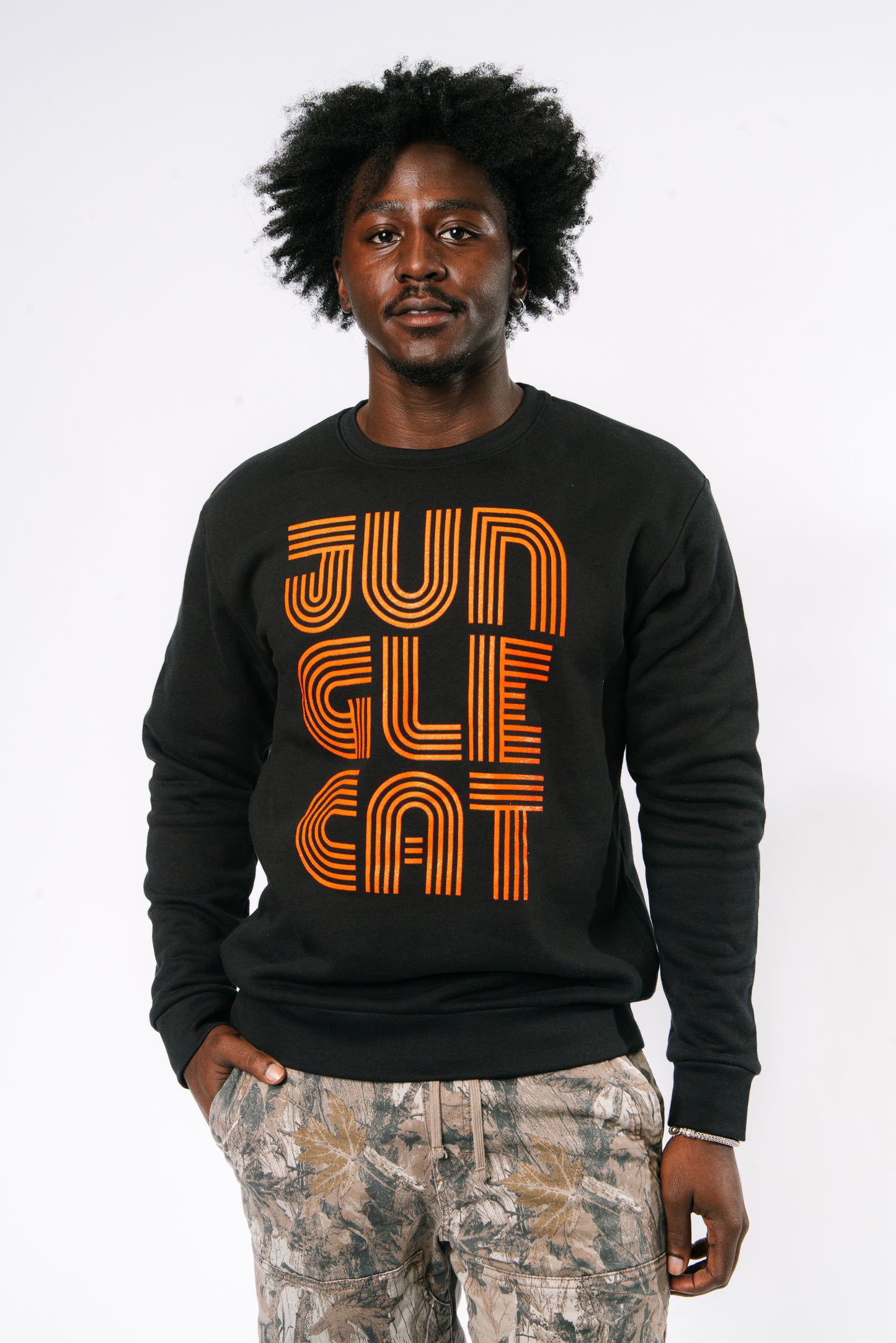 Far Out Jungle Cat Crew Neck