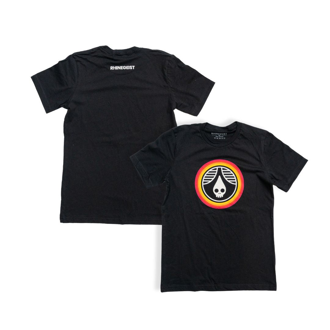 Warm Gradient Skull Drop T-Shirt