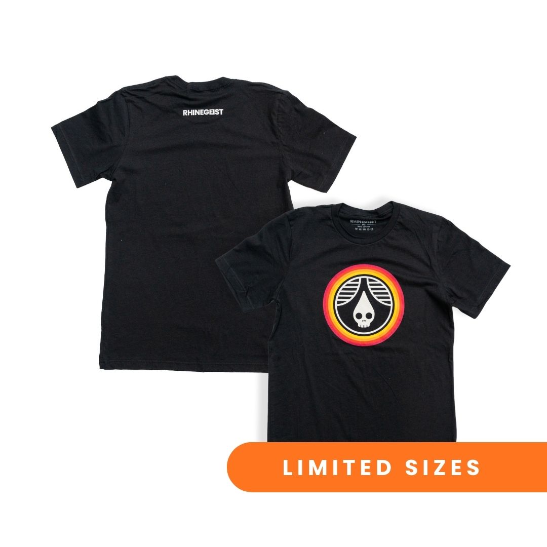 Warm Gradient Skull Drop T-Shirt