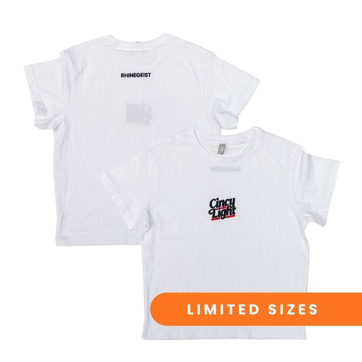 Rhinegeist Shirt Cincy Light Embroidered High Waisted Tee