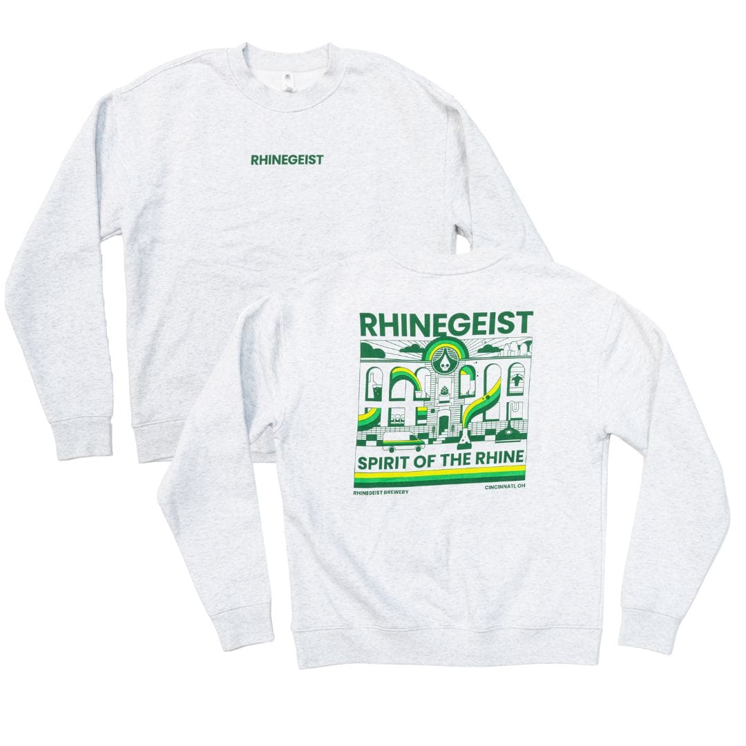 Rhinegeist Outerwear Grey Brewery Crewneck