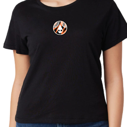 Jungle Cat Embroidered High Waisted Tee