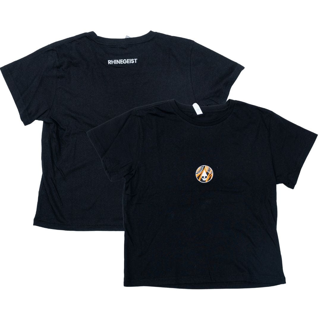Rhinegeist Shirt Jungle Cat Embroidered High Waisted Tee