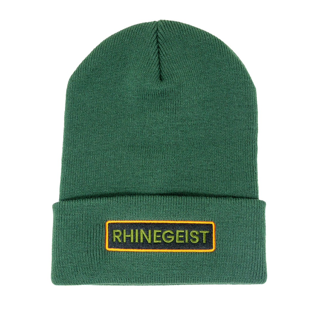 Rhinegeist Headwear Green Rhinegeist Patch Beanie