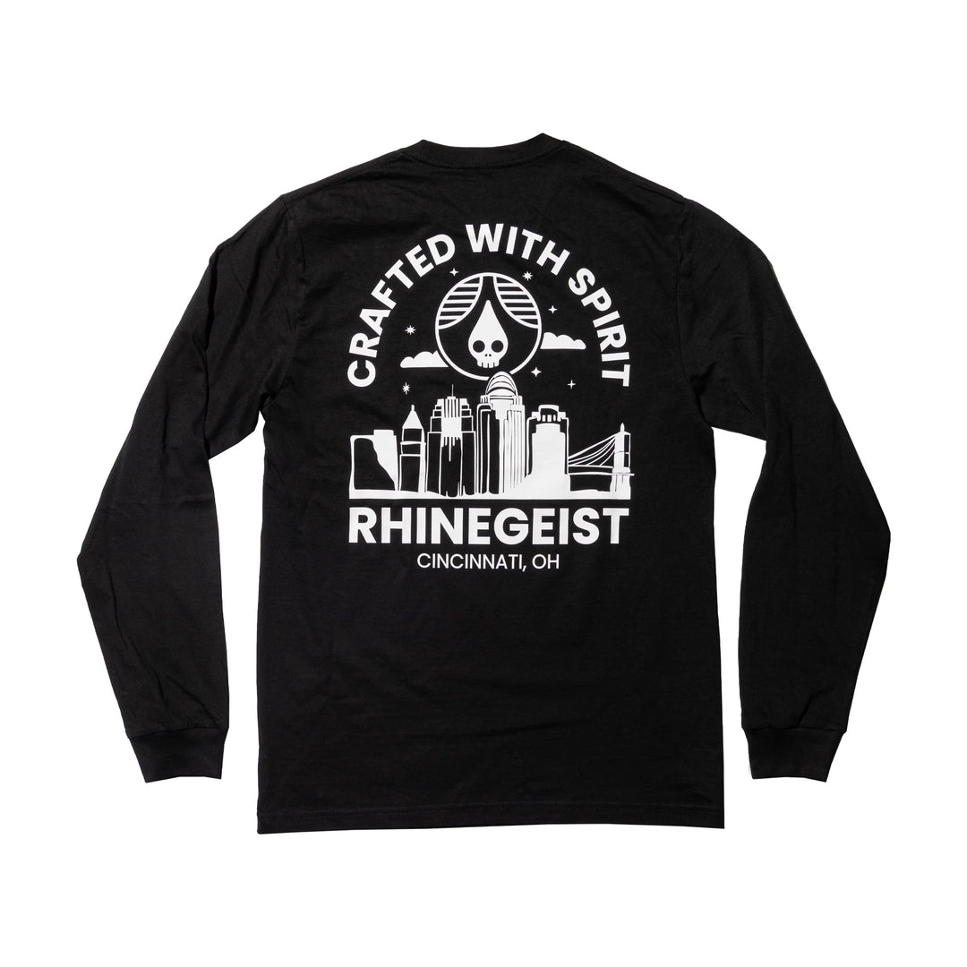 Rhinegeist Shirt Skyline Arch Long Sleeve T-Shirt