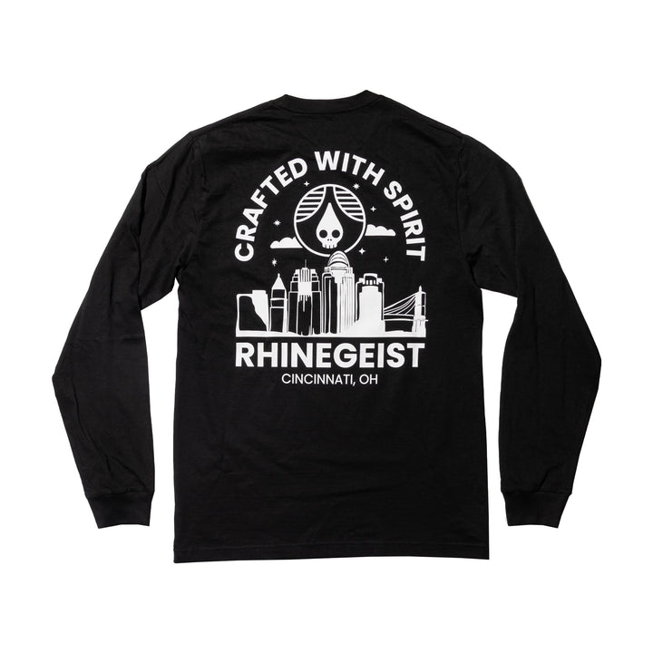 Rhinegeist Shirt Skyline Arch Long Sleeve T-Shirt