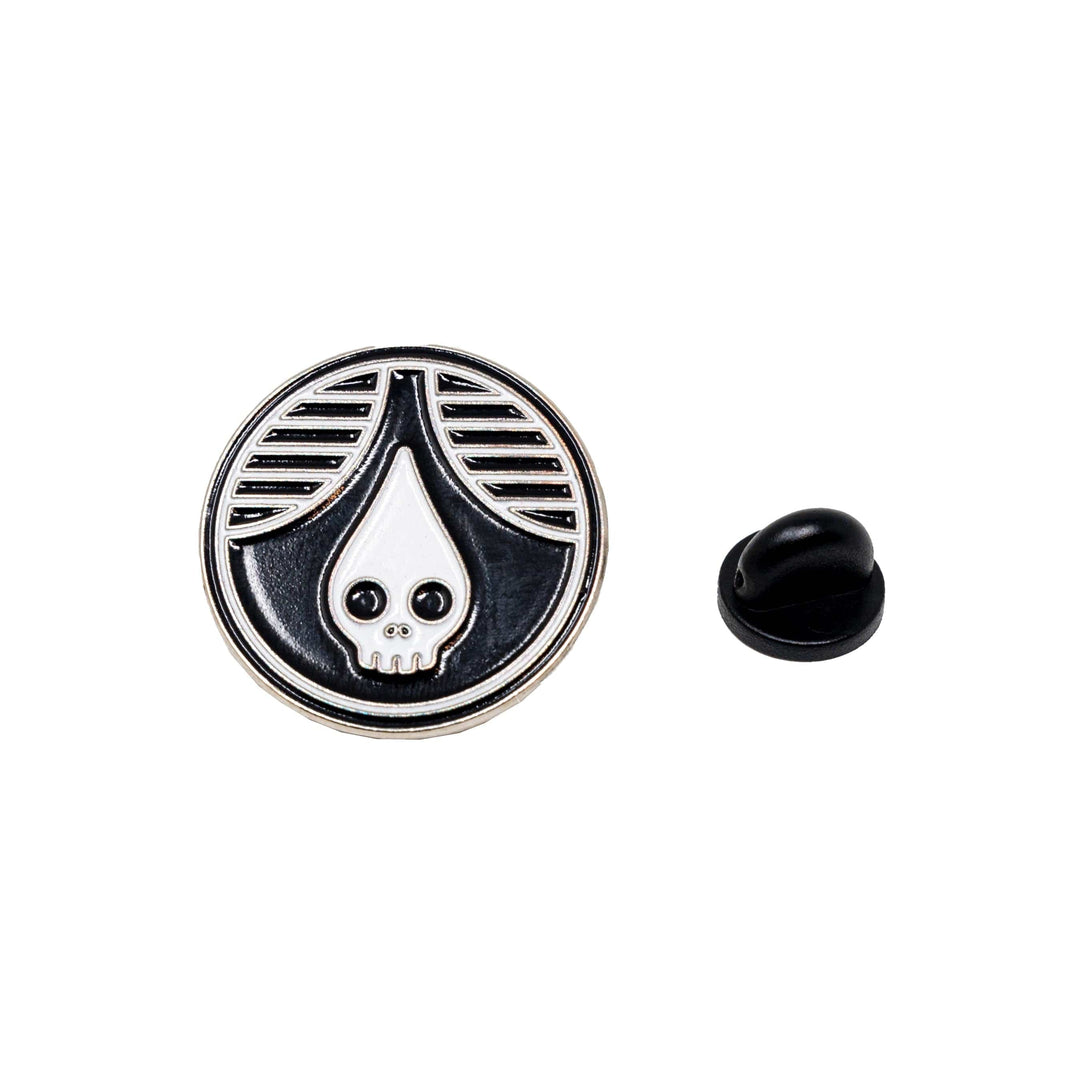Rhinegeist Miscellaneous Black Skull Drop Enamel Pin