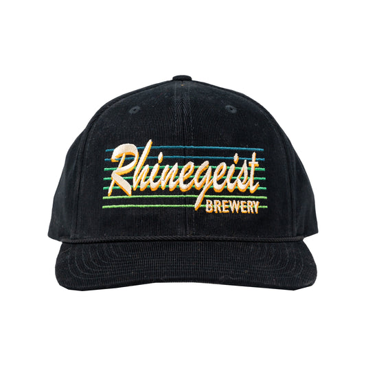 Black Retro Corduroy Hat