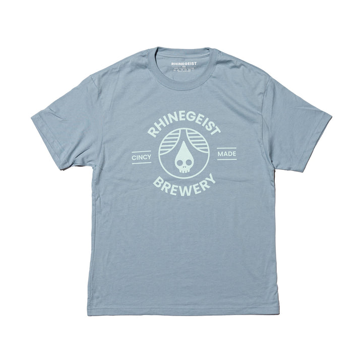 Rhinegeist Shirt Blue Aqua Cincy Made T-Shirt