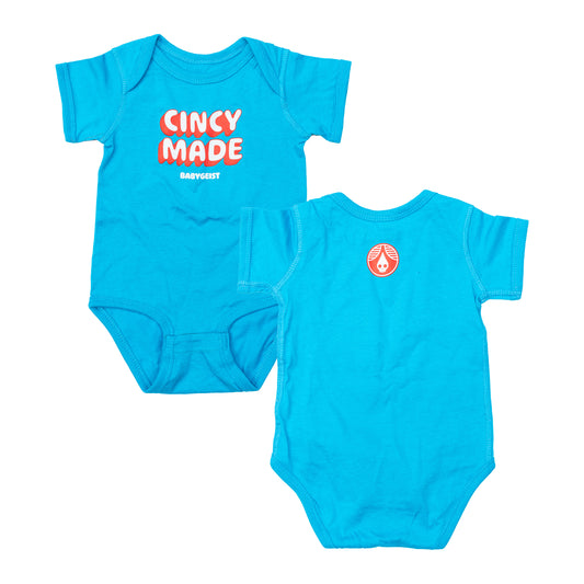 Blue Cincy Made Onesie